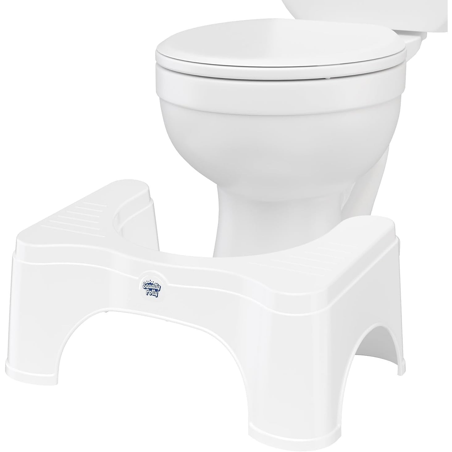 Squatty Potty Original Toilet Stool 2.0 Base 7 Inch, White, 1