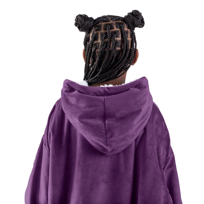 Bare Homey B-Cozy Oversized Sherpa Wearable Blanket