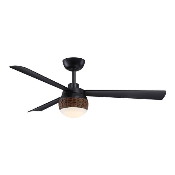 slide 2 of 17, Fanimation Paget 52 inch Indoor/Outdoor Ceiling Fan with LED Light Kit and Remote