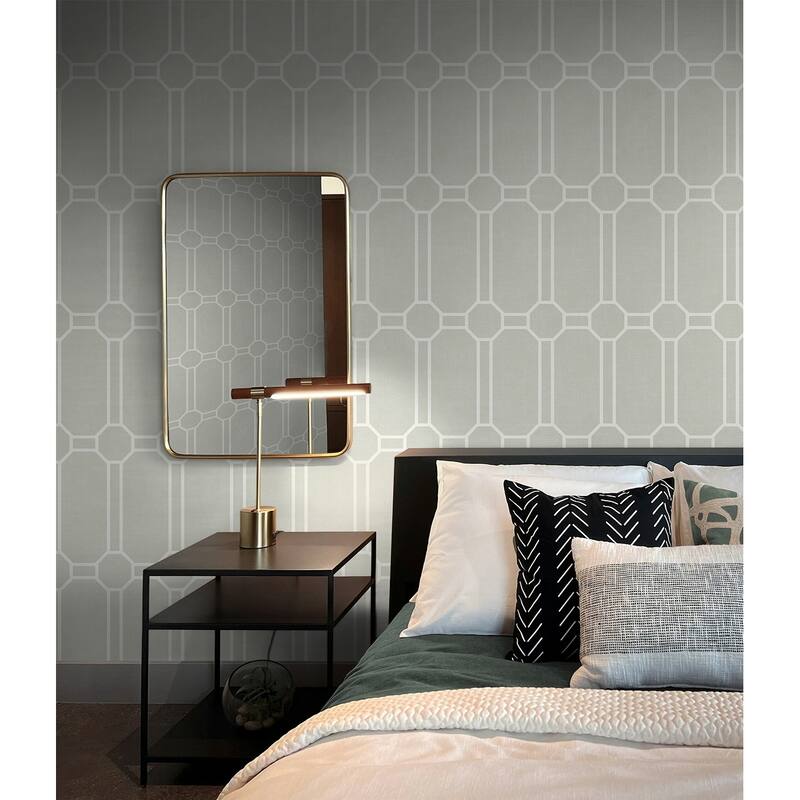Seabrook Designs Parvin Lattice Unpasted Wallpaper