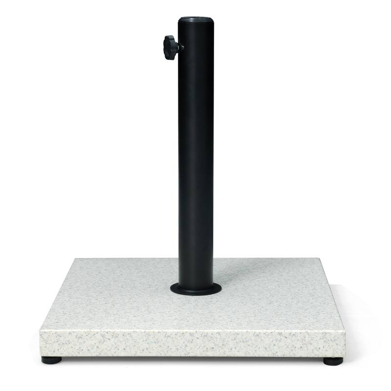 Umbrella Base Holder Square Weighted Stand for Outdoor Market Umbrella, Cement Concrete Steel