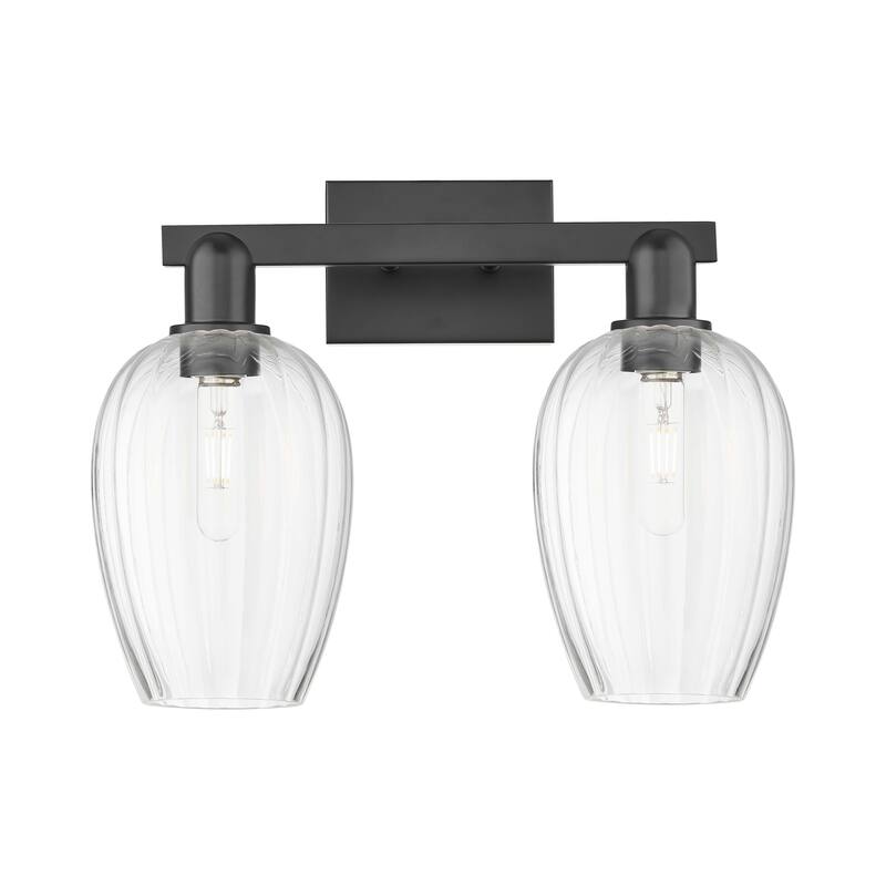 Innovations Lighting Downtown Urban - Preston - 2 Light 16" Flute Shade Bath Vanity Light
