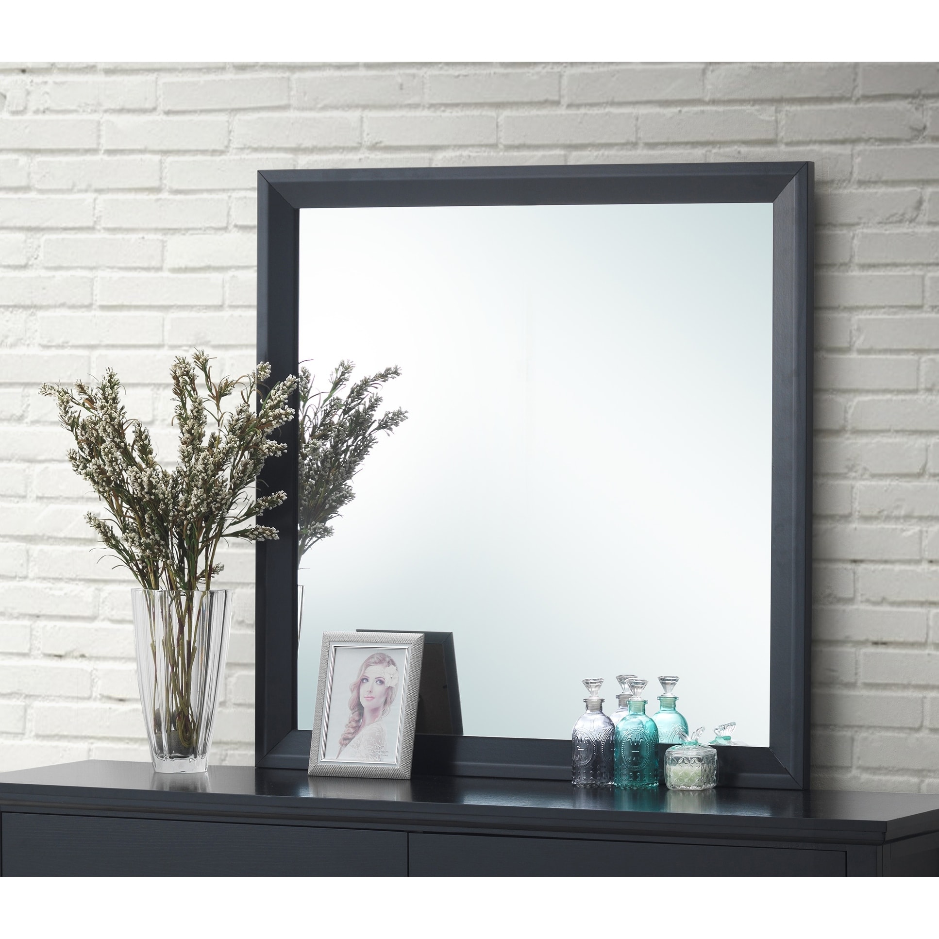 GDF Studio - Primo Modern Particle Board Mirror with Low Distortion Glass