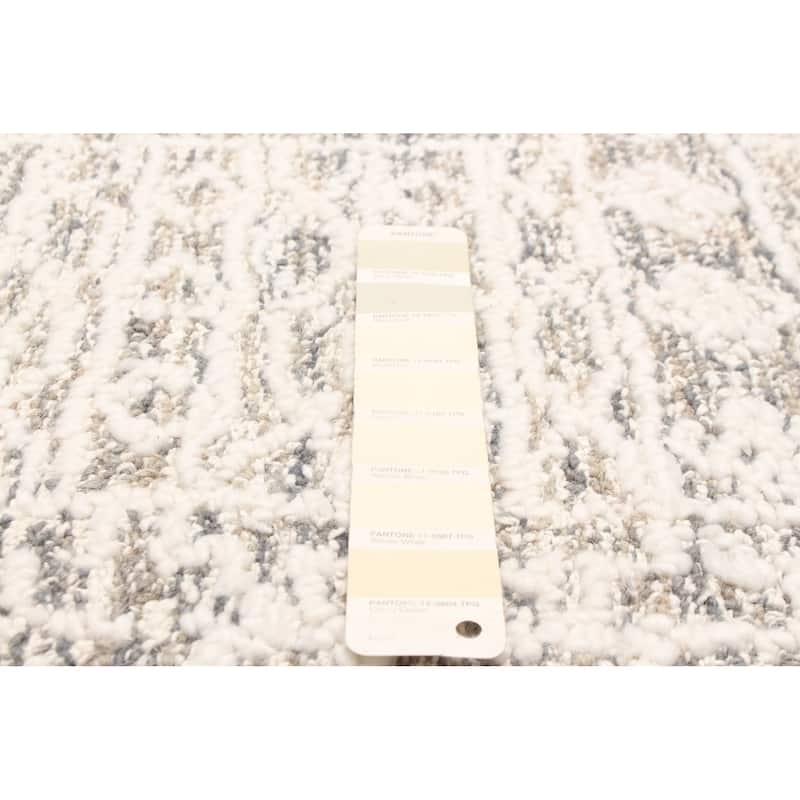 ECARPETGALLERY Hand Tufted Timeless Cream Wool Rug - 5'1 x 8'0