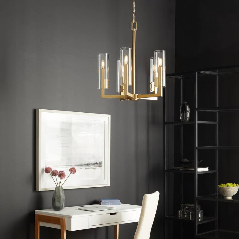 Quorum International 6277-5 Harbin 5 Light 23" Wide Chandelier