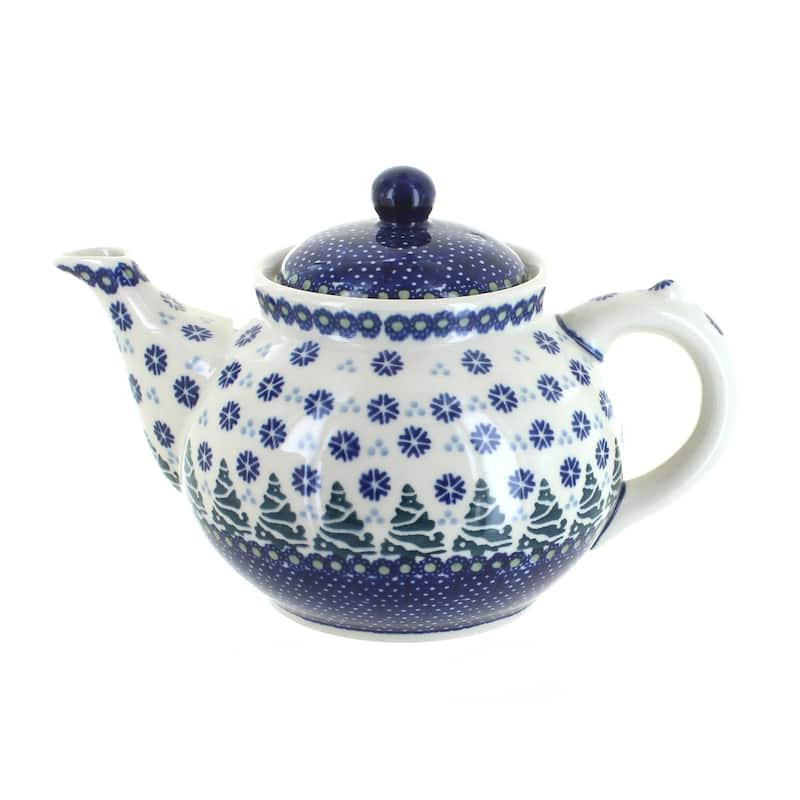 Blue Rose Polish Pottery C017 Manufaktura Teapot