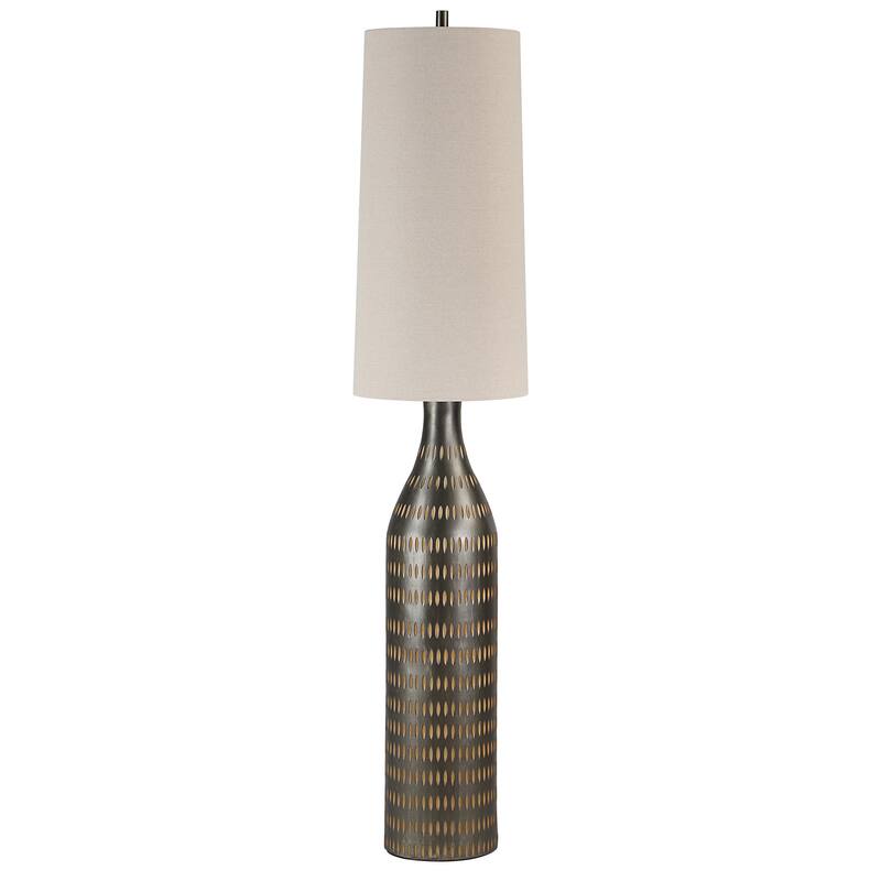 Crake 66.5" Height Floor Lamp, Brown - 14 x 14 x 66.5"