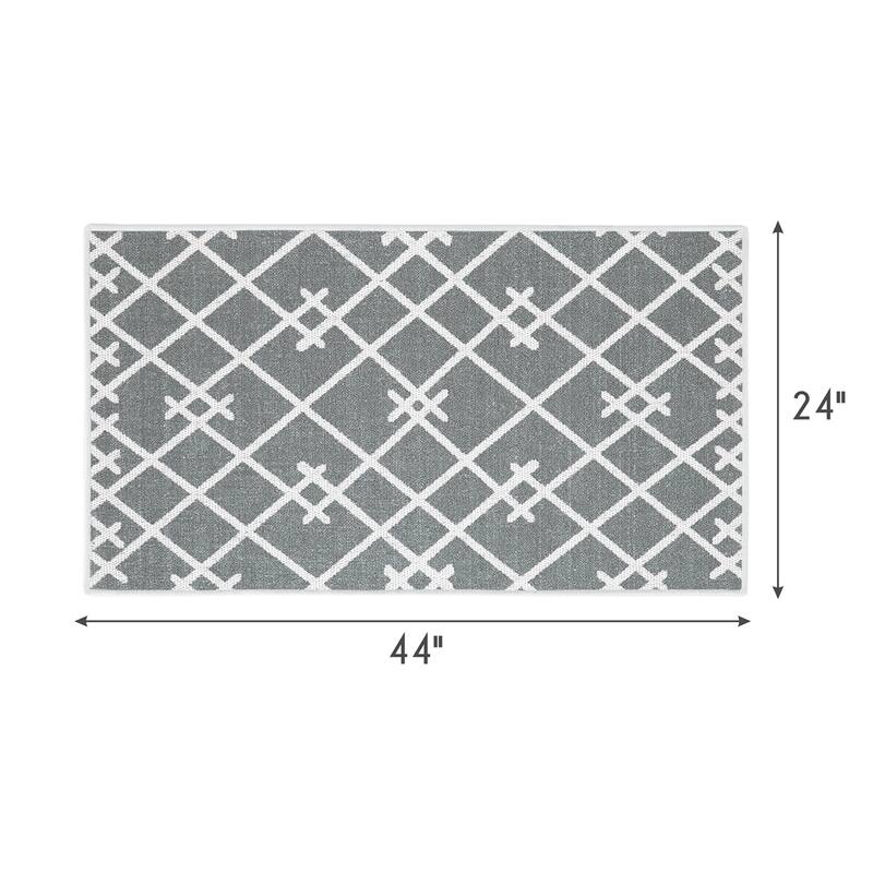 SussexHome Non-Skid Ultra-Thin Area Rugs for Laundry Room, Entryway, Bathroom and Kitchen - Washable Multipurpose Floor Mat