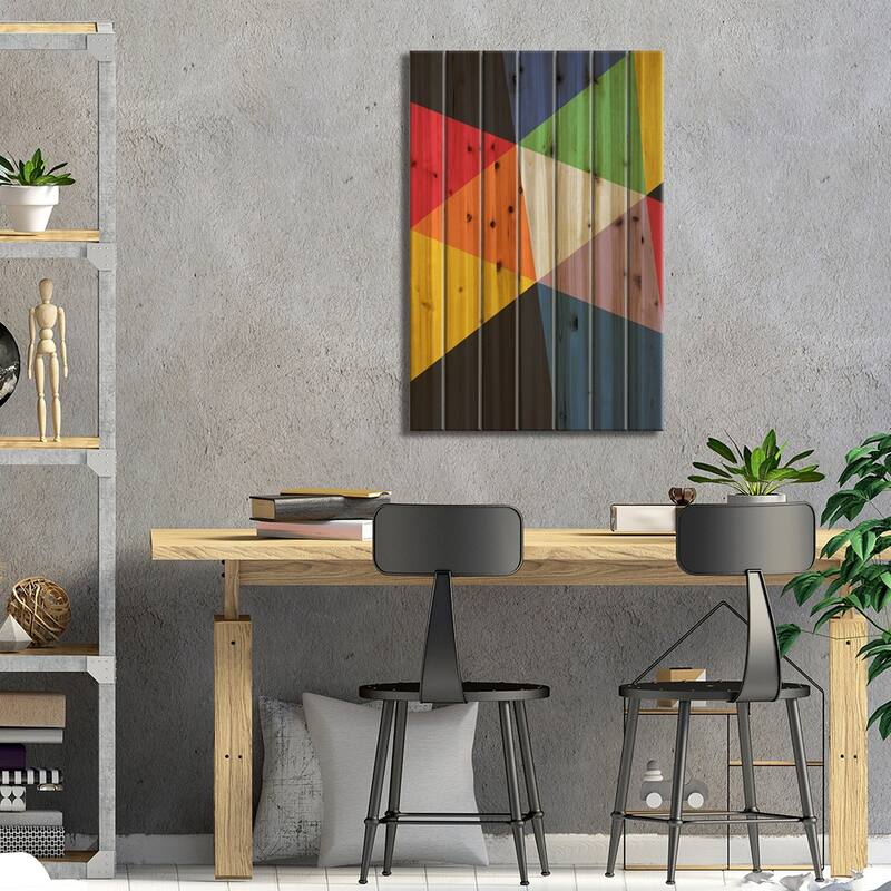 Swiss Modernism (Max Bill) Print On Wood by The Usual Designers - Multi-Color
