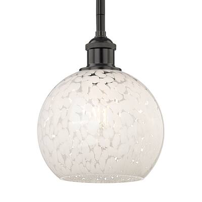 Innovations Lighting 616-1S 10 8 White Mouchette Pendant White