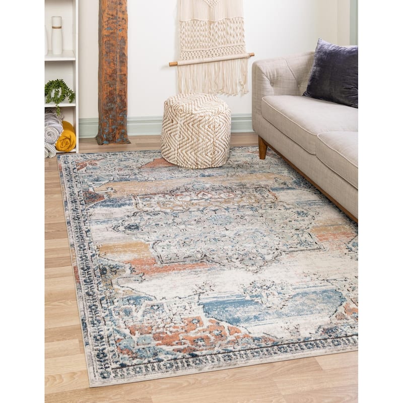Traditional Jeopok Collection Area Rug - Multi - 9'x12'
