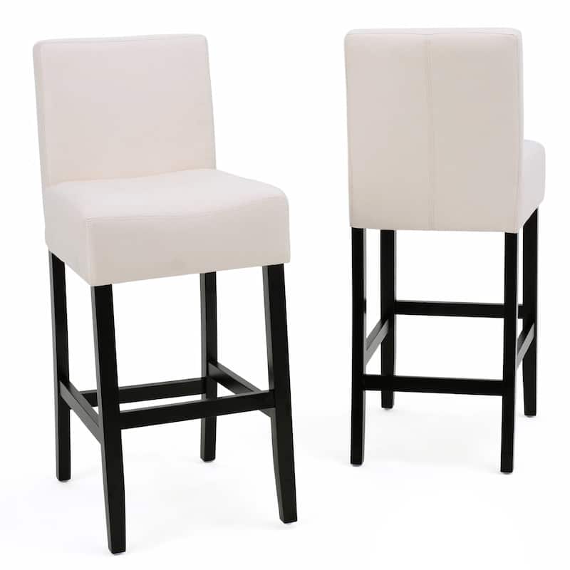 Lopez 26-inch Fabric Counter Stool (Set of 2) by Christopher Knight Home - 26" - Beige