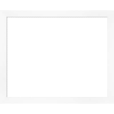 Amanti Art Cabinet White Narrow Framed Dry Erase Magnetic Board
