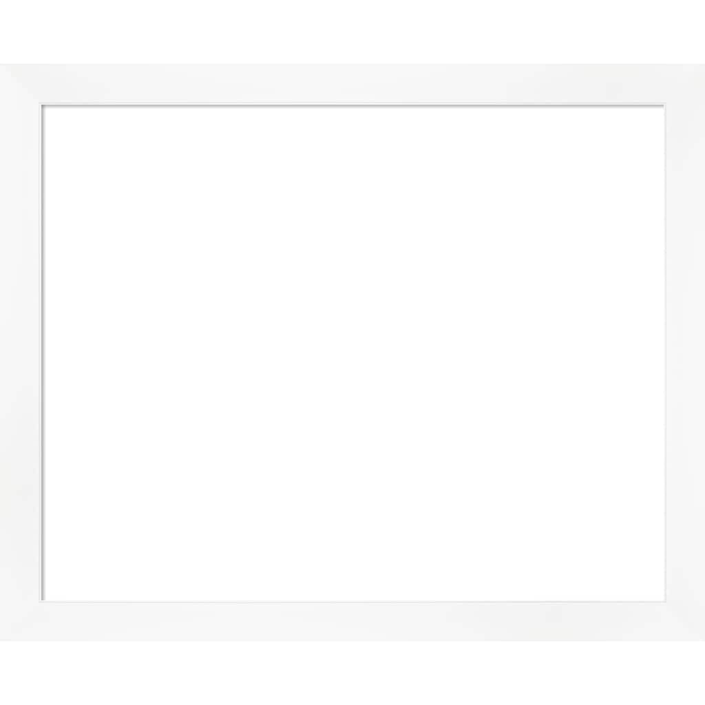 Amanti Art Cabinet White Narrow Framed Dry Erase Magnetic Board