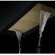 preview thumbnail 3 of 3, 36 inch 64 inch LED light head 5 way thermostatic shower system brushed gold - 7'6" x 10'9"