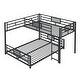 preview thumbnail 13 of 24, L-shaped Metal Twin over Full Size Bunk Bed