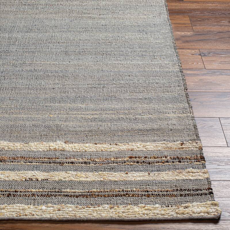 Surya Zilpah Bohemian Handmade Jute & Wool Area Rug