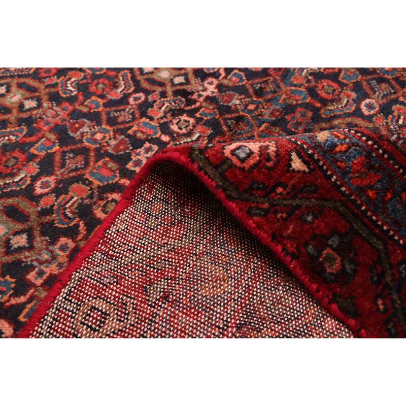 ECARPETGALLERY Hand-knotted Andelz Dark Navy Wool Rug - 3'6 x 9'6