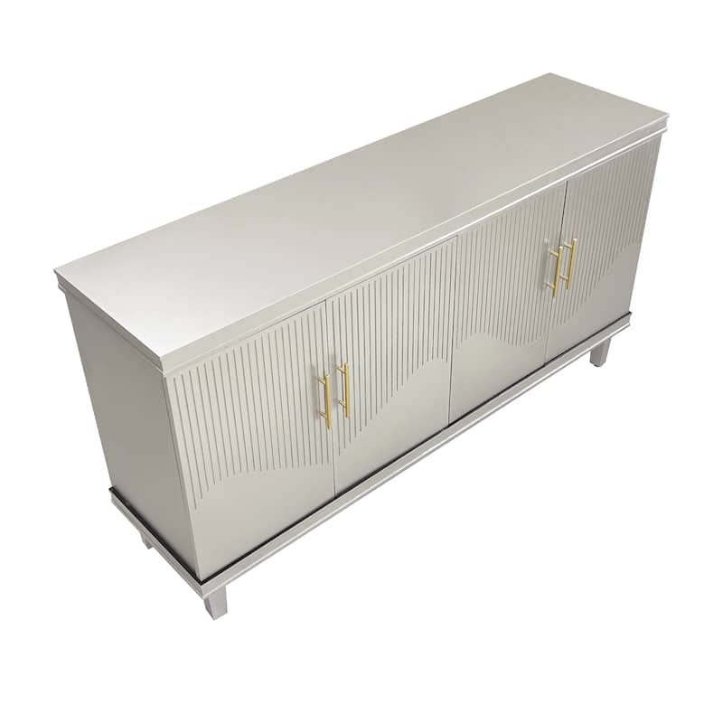 59.84''Large Size 4-Door Cabinet, Same as Living Room, Kitchen, Hallway(Champagne)