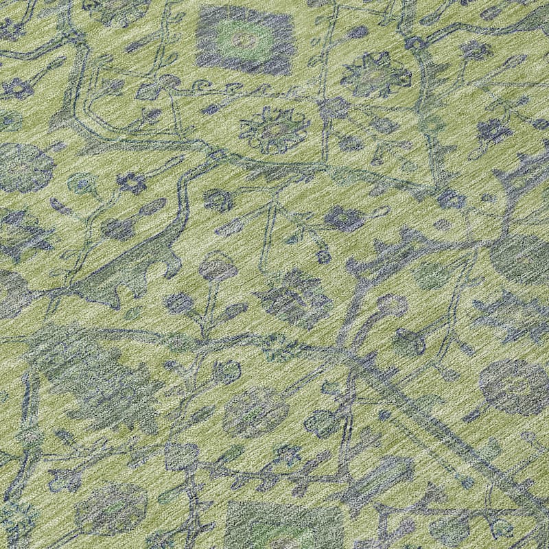 Machine Washable Indoor/ Outdoor Traditional Persian Chantille Rug