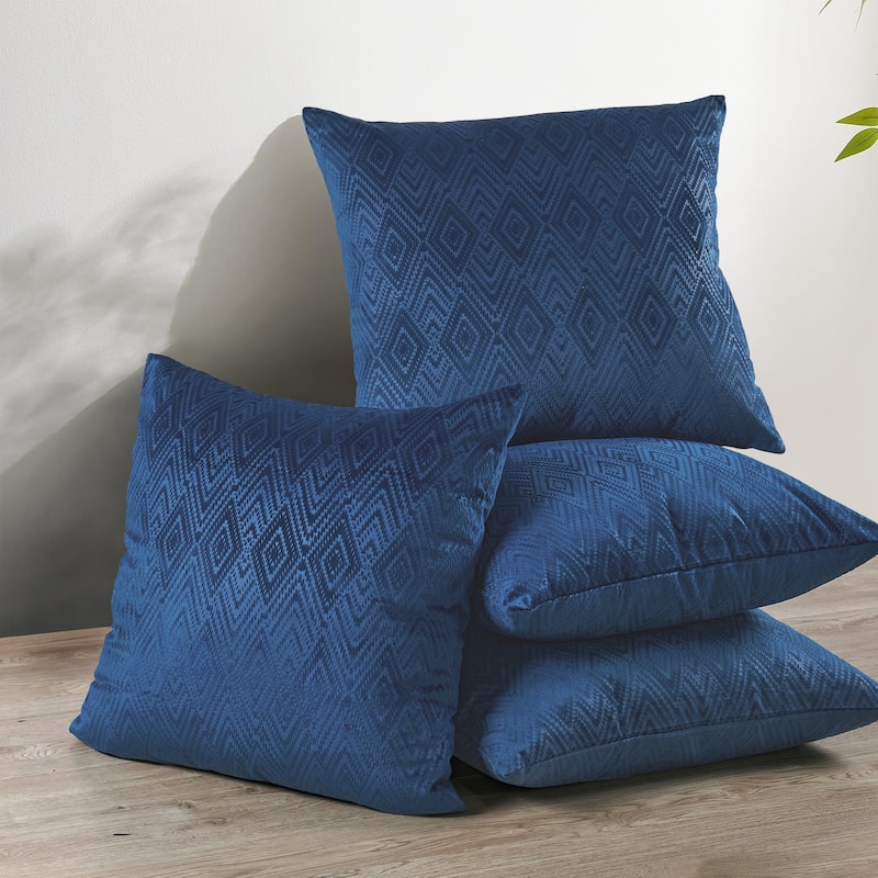 Tonopah Ikat Velvet Throw Pillow Cover Set, NO INSERT