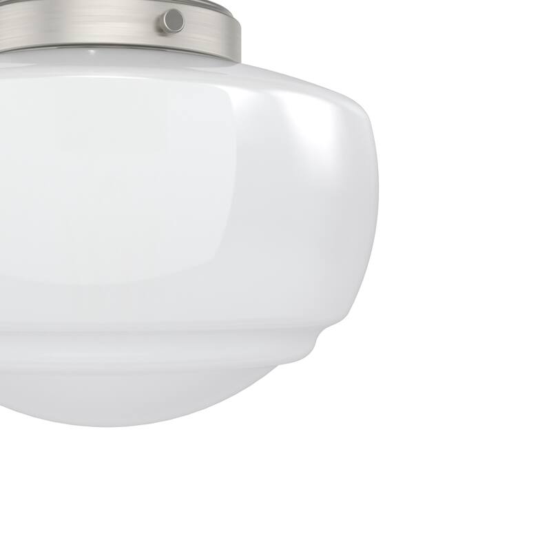 Hunter Saddle Creek 1 Light Contemporary Schoolhouse Flush Mount Ceiling Light - Bathroom, Hallway, Bedroom, Entry - Damp Rated!