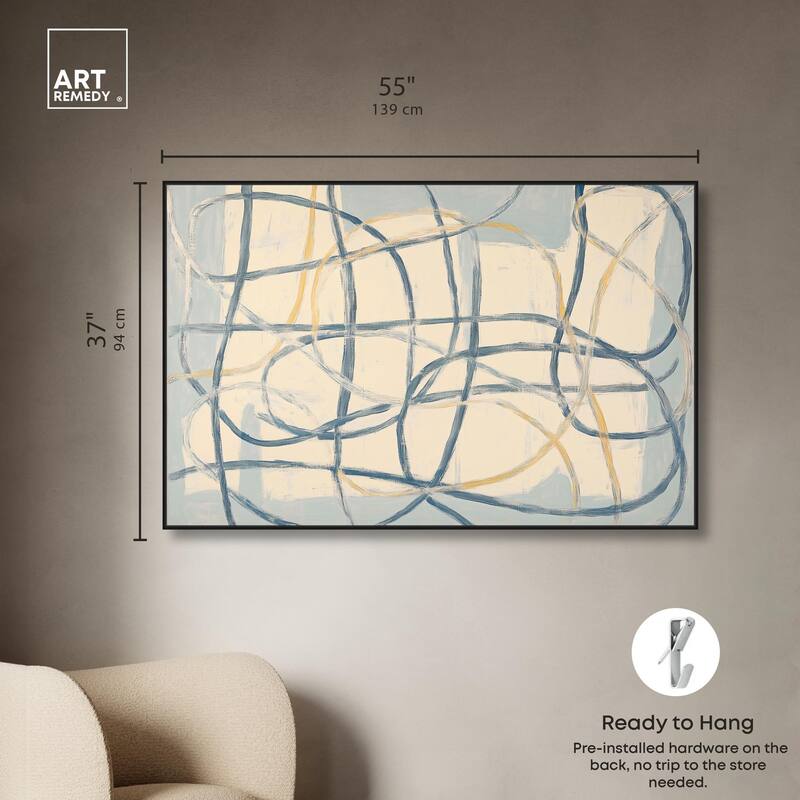 Unbroken Line I Canvas by Art Remedy