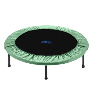 Upper Bounce 40" Rebounder Exercise Fitness Trampoline with Durable Jumping Mat, Portable & Foldable Workout Trampoline