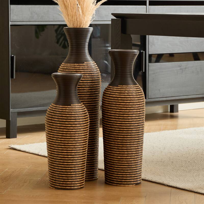 High Independent Decorative PVC Floor Vase (Set of 3)