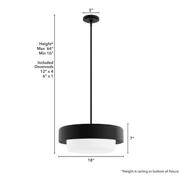 dimension image slide 0 of 8, Hunter Station Modern Minimalist Pendant - Mid-Century, Retro, Transitional