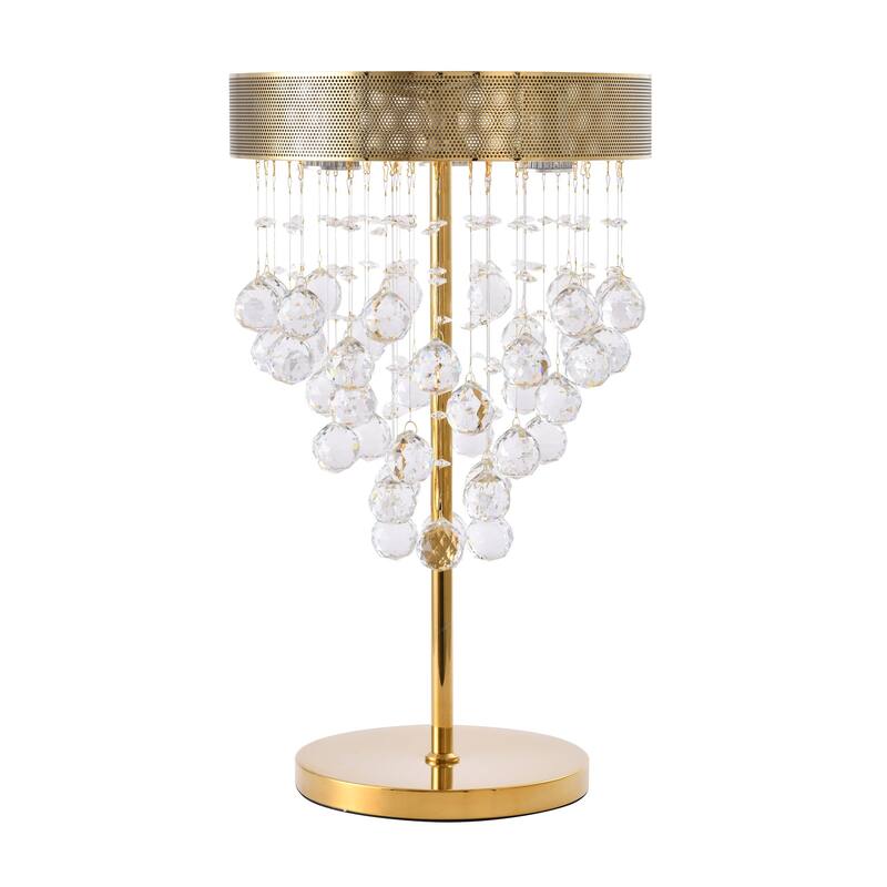 Gold Table Lamp - Modern Sleek Design Lamp for Living Room, Bedroom, Office - Stylish Accent Lighting