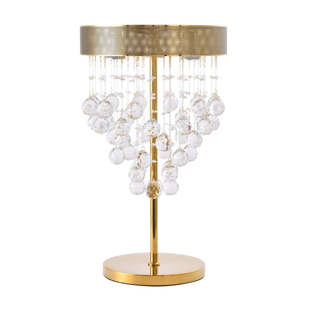 Gold Table Lamp - Modern Sleek Design Lamp for Living Room, Bedroom, Office - Stylish Accent Lighting