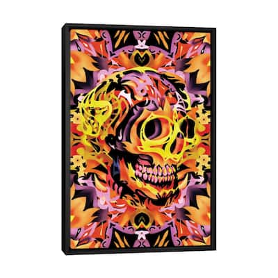 iCanvas "Skull V" by Ali Gulec Framed