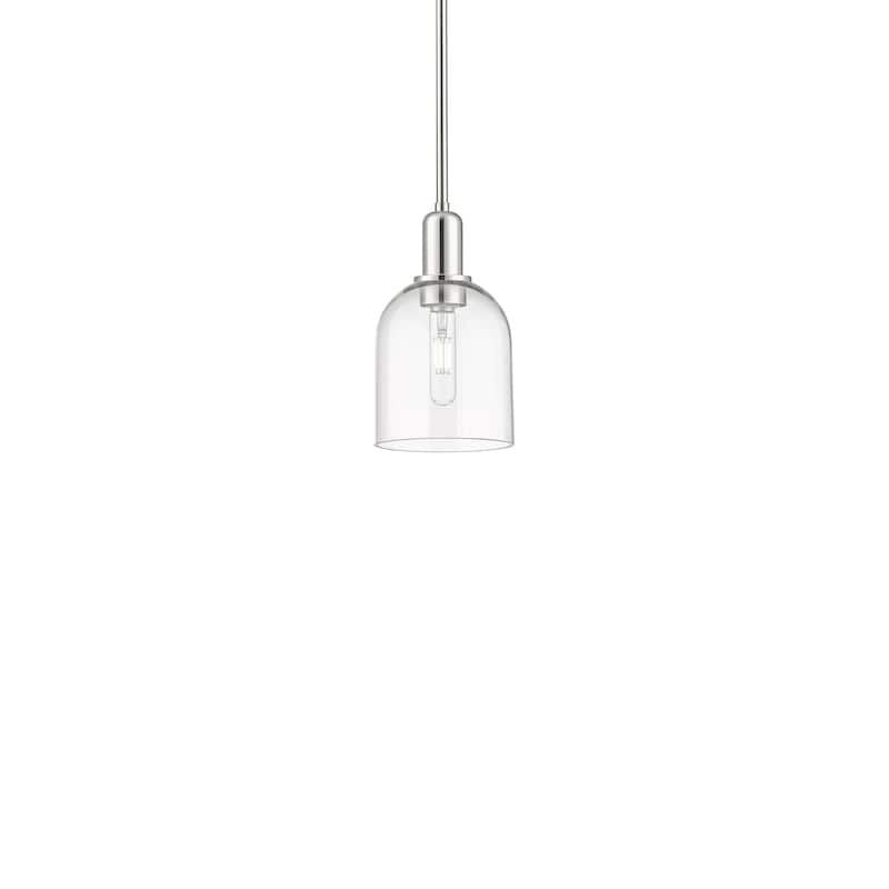 Innovations Lighting 716-1S-11-6 Bella Pendant Bella 6" Wide Mini - Polished Nickel / Clear