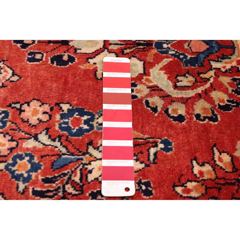 ECARPETGALLERY Hand-knotted Andelz Red Wool Rug - 3'0 x 13'0