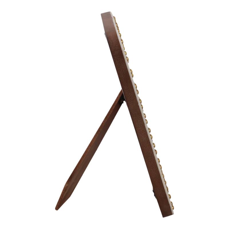 Resin Photo Frame Stud Accents Finish Contemporary Style - 8" Ivory