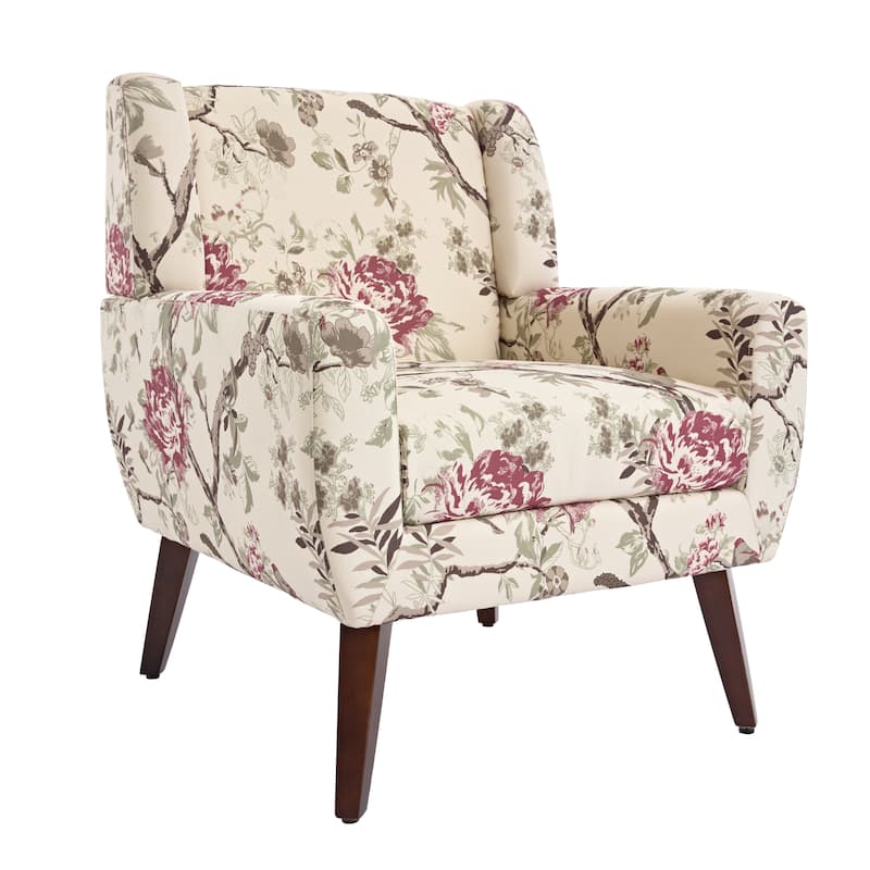 2 Set Modern Tufted Linen Upholstered Accent Chair Faux Leather Armchair