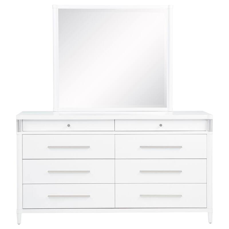 Gracemont 8-drawer Bedroom Dresser Cabinet White