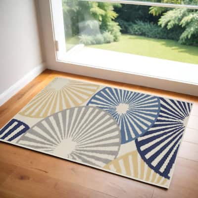 Lofiz Power Loomed Geometric Modern Durable Area Rug By HomeRoots
