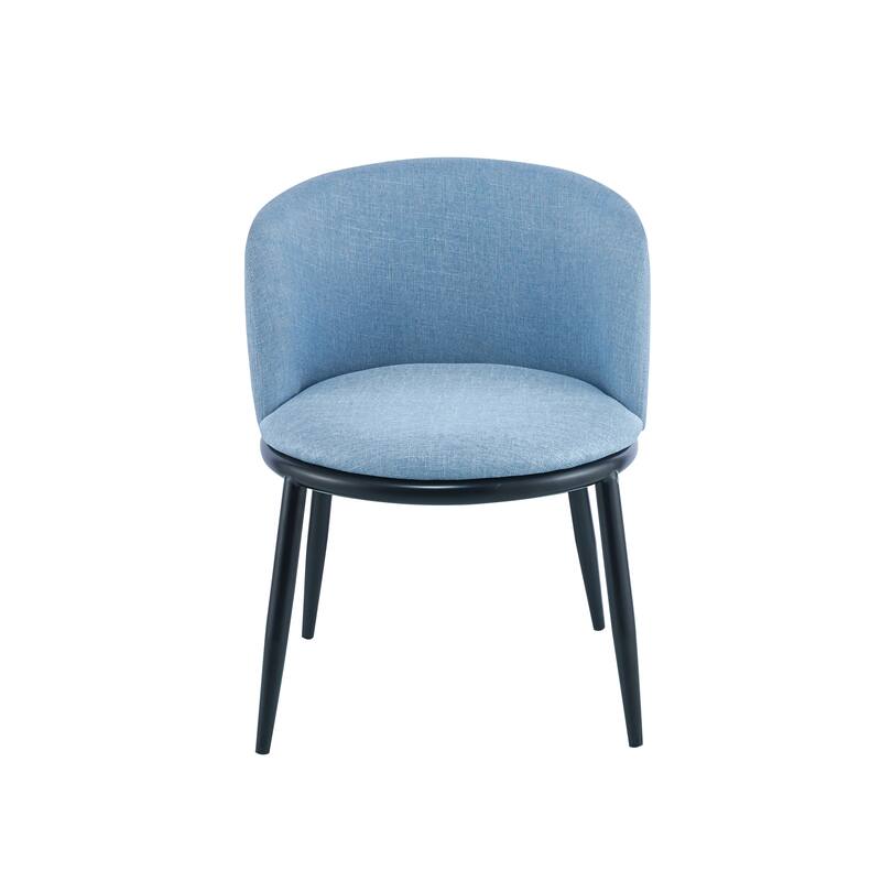 Porthos Home Danyl Fabric Dining Chairs with Iron Legs, Set of 2