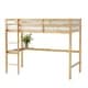 preview thumbnail 13 of 15, Twin High Loft Bed with Safety Guardrail,Built-in desk,Ladder