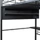 preview thumbnail 10 of 28, Full Size Loft Bed with Desk, LED Shelves, and Storage - Metal Frame with Guardrails and Ladder, Space-Saving Design for Teens
