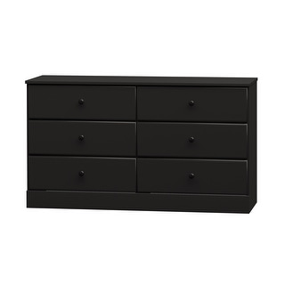 Prepac Astrid 6 Drawer Double Dresser for Bedroom, Wide Chest of Drawers, Bedroom Furniture,Traditional Furniture