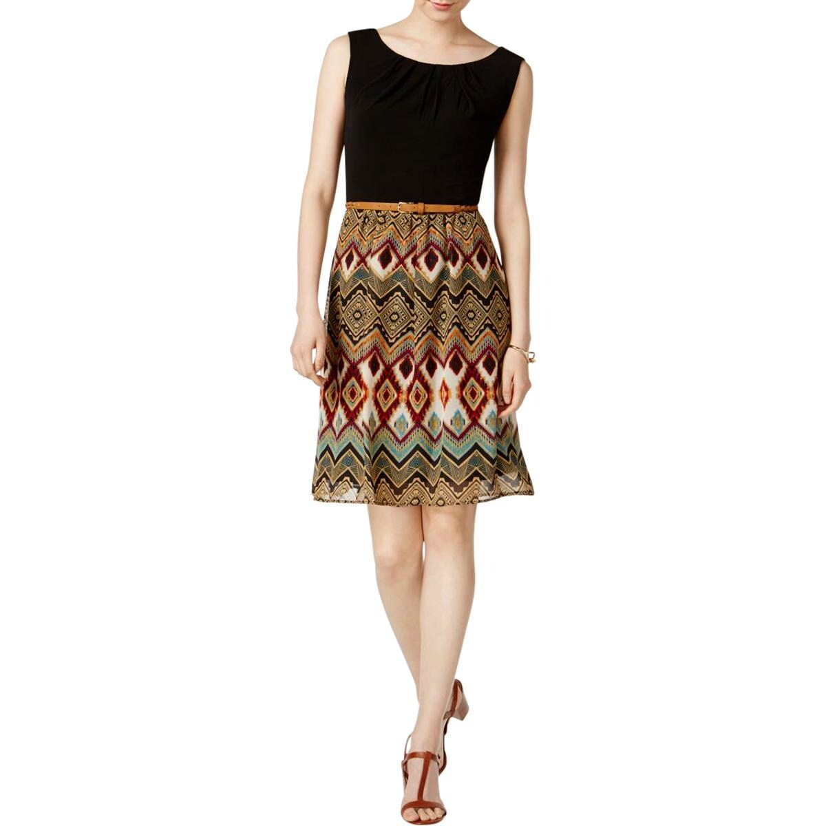 Shop Connected Apparel Womens Casual Dress Daytime Knee Length