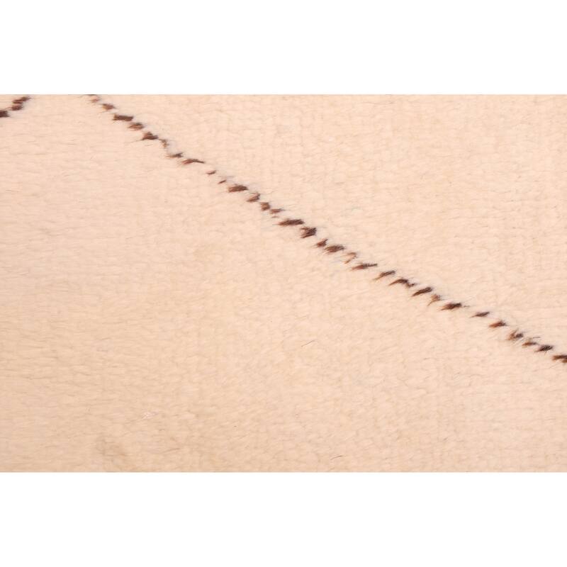 ECARPETGALLERY Hand-knotted Pak Finest Marrakesh Cream Wool Rug - 6'10 x 9'10