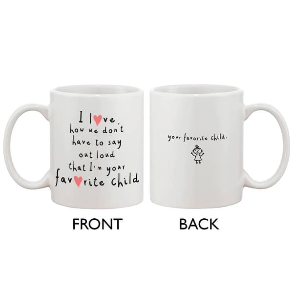 New Mom Mug White Ceramic Coffee Mug.