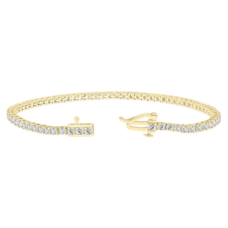 Marquee 3 Carat TW Diamond Tennis Bracelet in 14K Yellow Gold