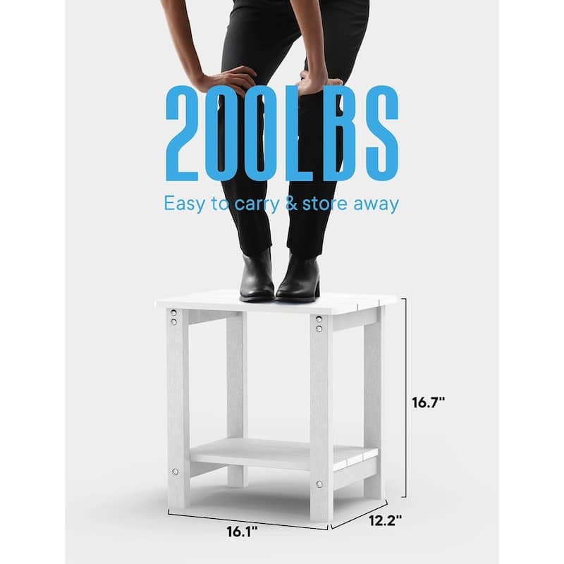 WINSOON HIPS All Weather Outdoor Side Table
