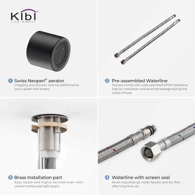 Single-Hole 1-Handle Kitchen Bar/Prep Sink Faucet