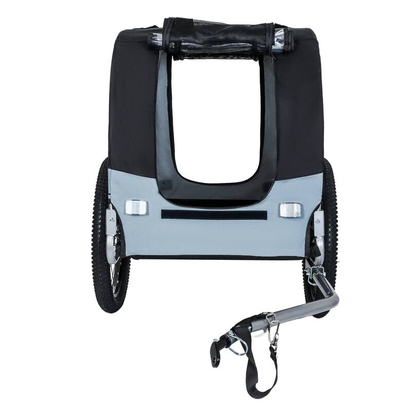 Large Folding Bike Trailer for Dogs, 100LB Capacity All-Terrain Pet Carrier for Cycling, Jogging, Camping & Outdoor Adventures